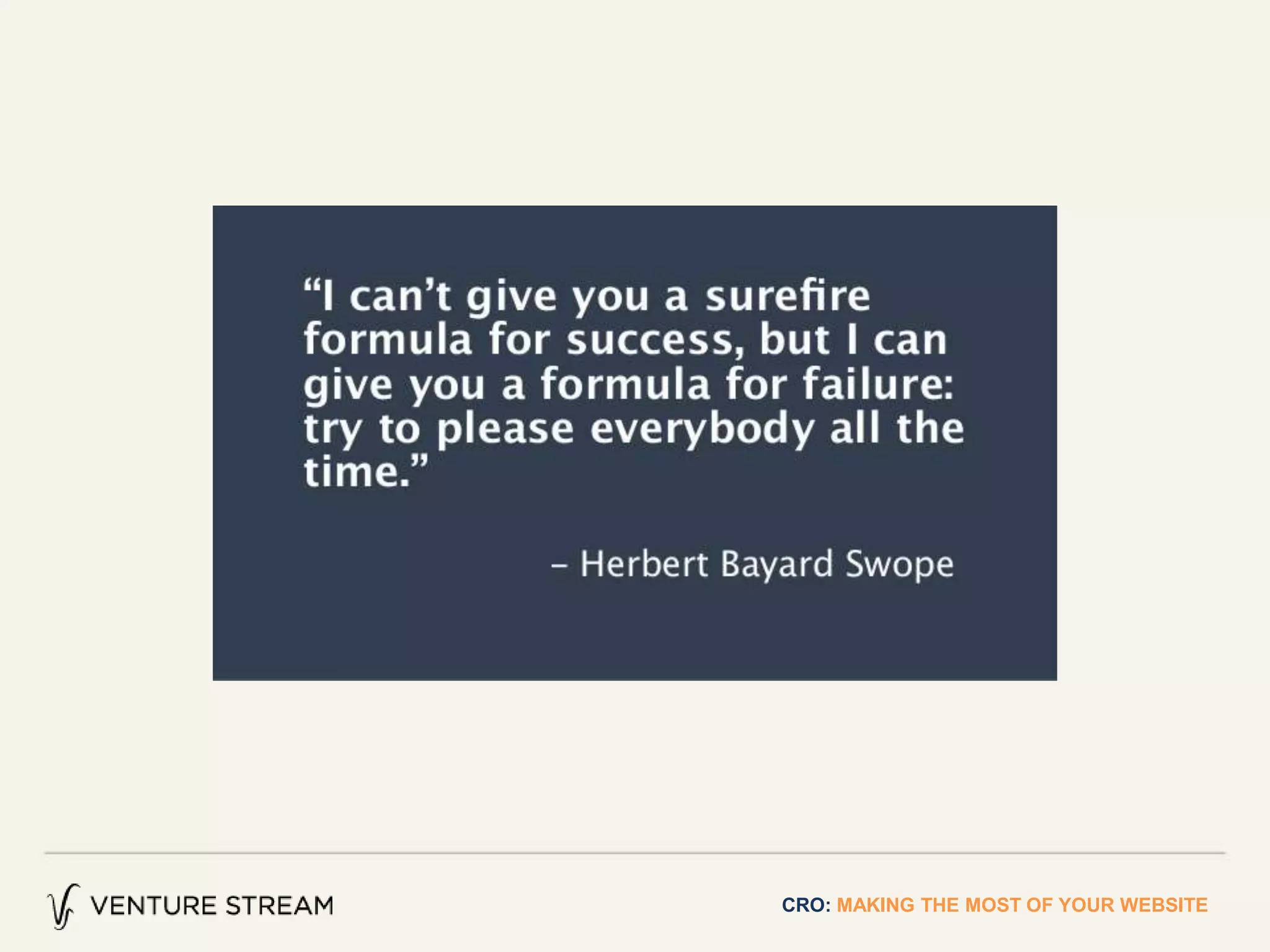 CRO: MAKING THE MOST OF YOUR WEBSITE
 