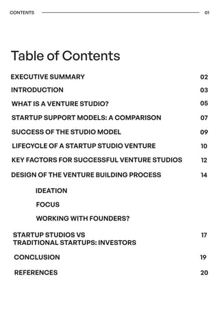 Venture Studios - The Future of Venture Capital and Startup Creation | PDF