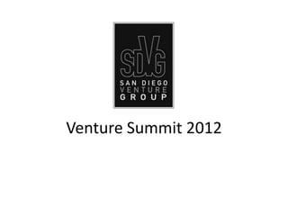 Venture Summit 2012
 