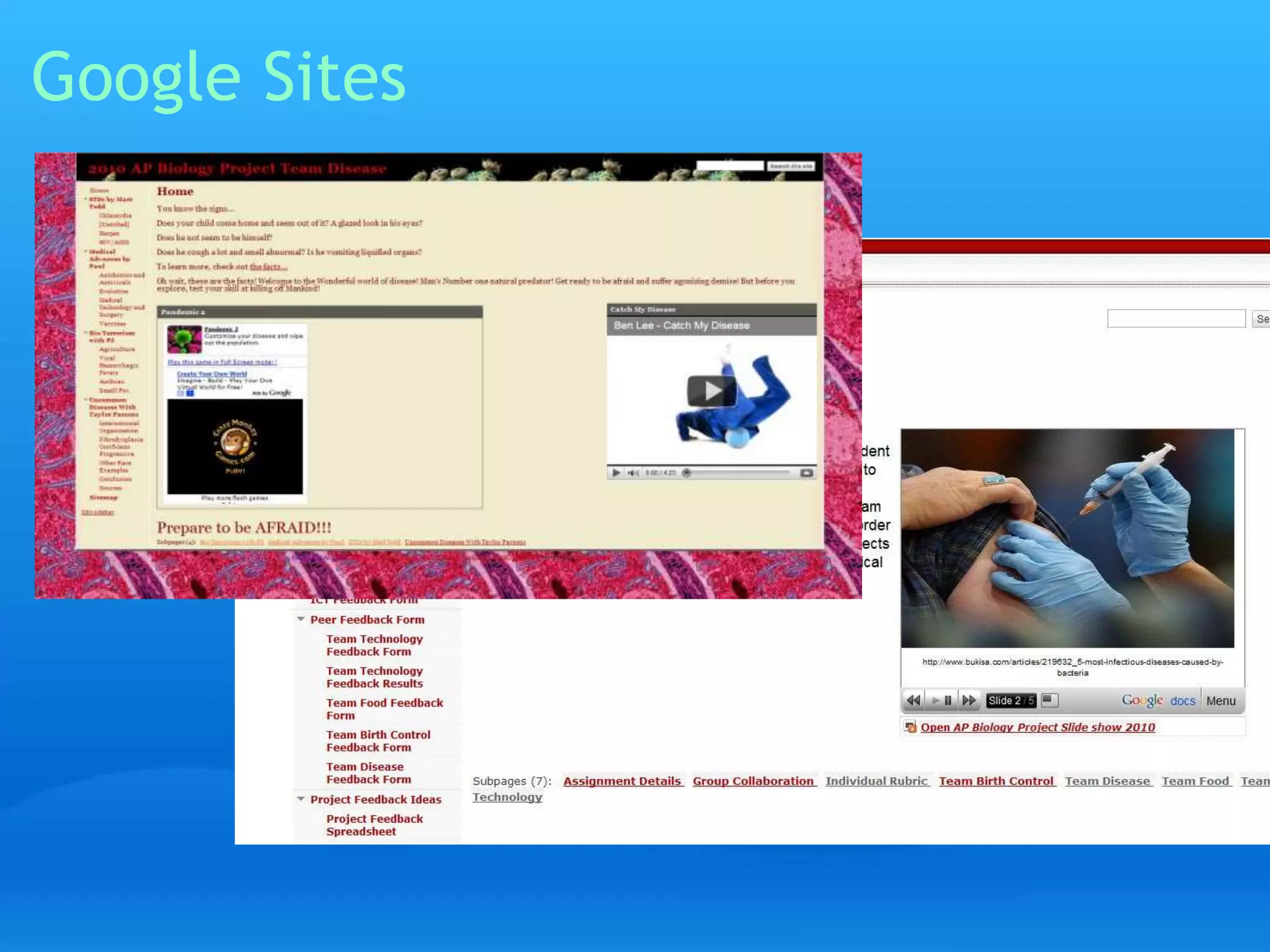 Google Sites 
 