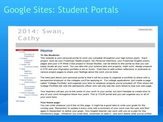 Google Sites: Student Portals 
 