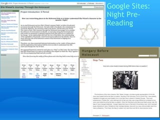 Google Sites: 
Night Pre- 
Reading 
 