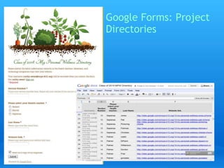 Google Forms: Student 
Learning Profiles for 
RTI 
 