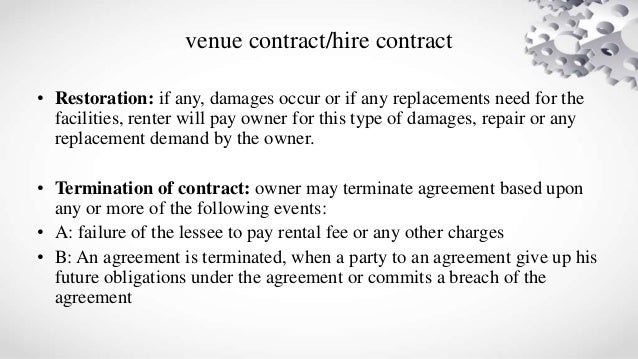 venue contract
