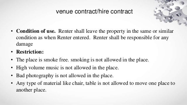 venue contract
