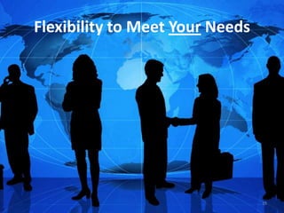 Flexibility to Meet Your Needs




                                 19
 