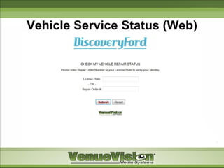 Vehicle Service Status (Web)
 