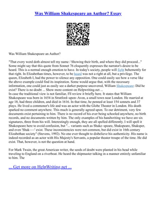 Doth Example Venus And Adonis | PDF