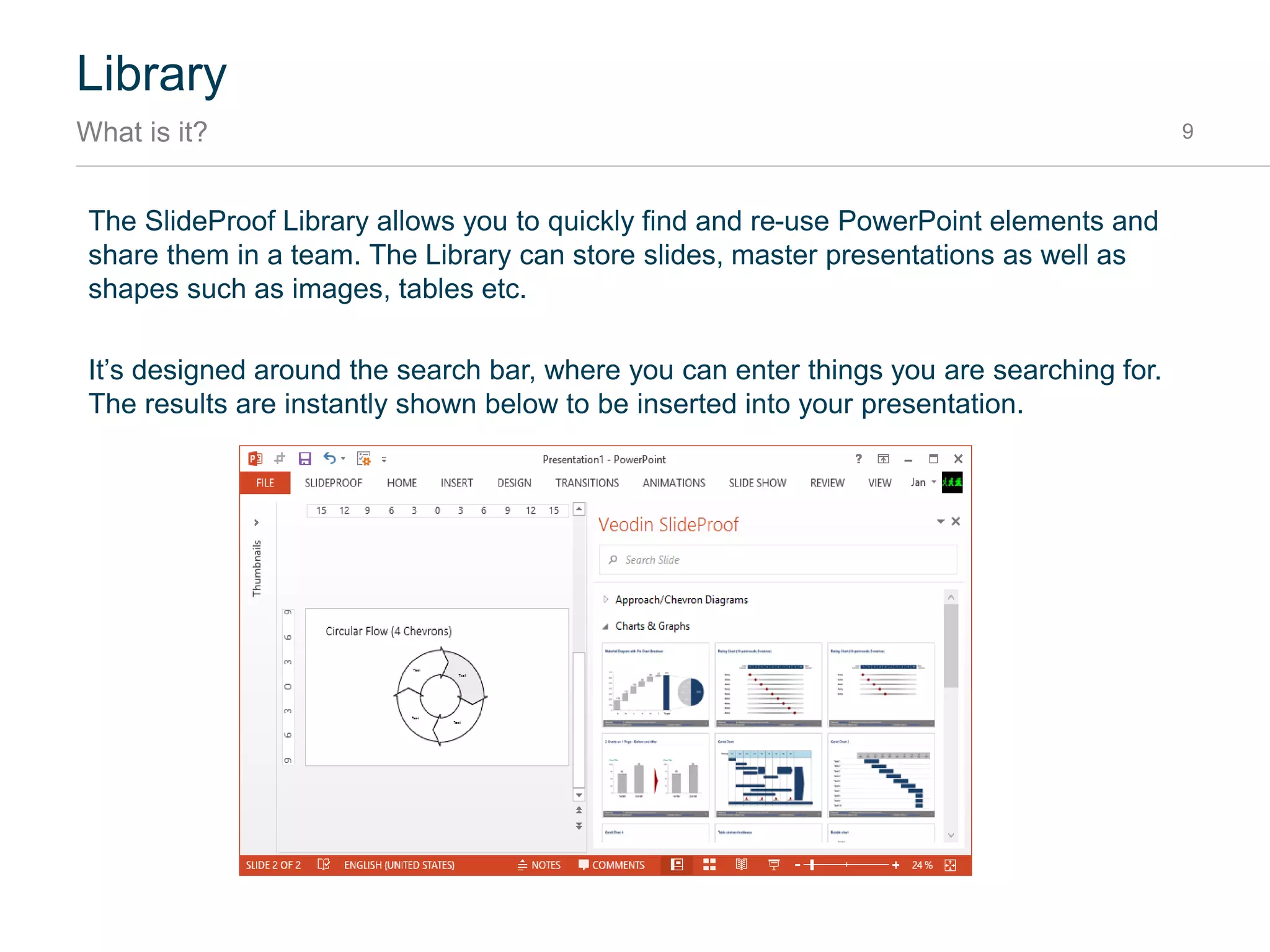 Agenda
How to customize the Agenda format 9
1. Click Edit Agenda Layout1
2. Customize the formatting of the Agenda as needed
3. Close the Master View2
Make sure you group them again after editing.
Expected groups are:
 SP Agenda Section
 SP Agenda Section Highlight
 SP Agenda Subsection
 SP Agenda Subsection Highlight
Use Rename Agena Layout Groups to
automatically rename all groups.
Valid text placeholders are:
 <N> for number
 <TEXT> for section
 <P> for page number
If you want the agenda to be vertically
centered on each Agenda slide, rename
the layout to: SP Agenda Vertical
1 The agenda shapes are hidden on the layout and made visible when clicking Edit Agenda Layout
2 Leaving the master view hides the shape again.
 
