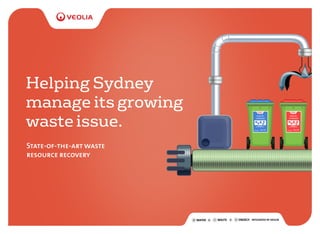 Helping Sydney
manage its growing
waste issue.
State-of-the-art waste
resource recovery
 