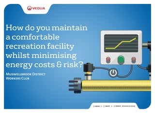 How do you maintain
a comfortable
recreation facility
whilst minimising
energy costs & risk?
Muswellbrook District
Workers Club
 