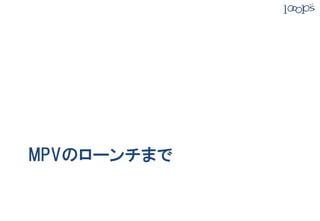 MVPのリリースまで
MVP：Minimum Viable Product → 実用最小限の製品	
 