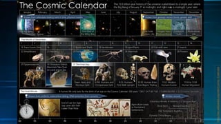 https://en.wikipedia.org/wiki/Cosmic_Calendar
 