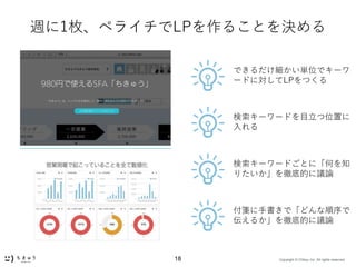 Copyright ? Chikyu Inc. All rights reserved.18
L1öڥ饤LP뤳ȤQ
``ɤĿλä

Ǥgλǥ`
`ɤˌLPĤ
``ɤȤˡΤ֪
ꤿص׵ĤhՓ
{֕ǡɤ
뤫ص׵ĤhՓ
 