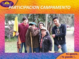 PARTICIPACION CAMPAMENTO
 
