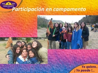 Participación en campamento
 