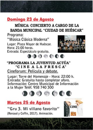 Veranoculturalhuescar2020