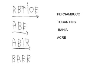 PERNAMBUCO
TOCANTINS
BAHIA
ACRE
 