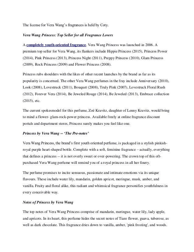 vera wang princess power