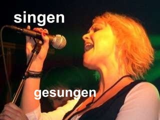 singen gesungen 