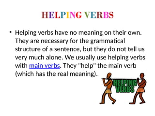 Comprehensive Guide to English Verbs: Types, Forms, and Usage | PPTX
