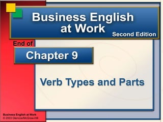 Business English at Work
© 2003 Glencoe/McGraw-Hill
End of
 