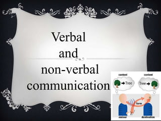 Verbal and  non-verbal communication 