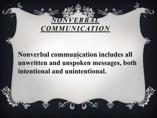 Verbal & Non-Verbal Communication