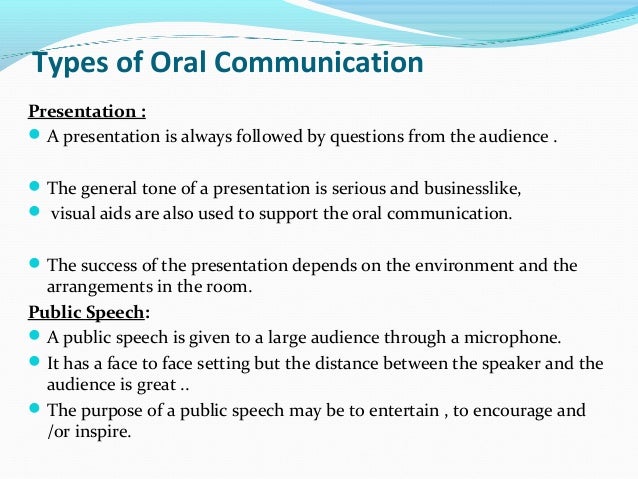 Types Of Oral Presentation 27