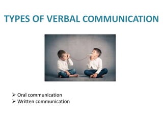 Verbal and nonverbal communication | PPTX