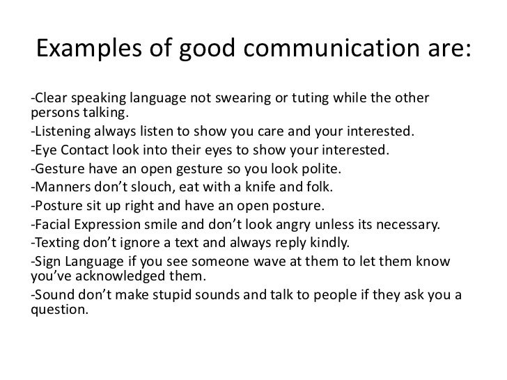 other skills examples