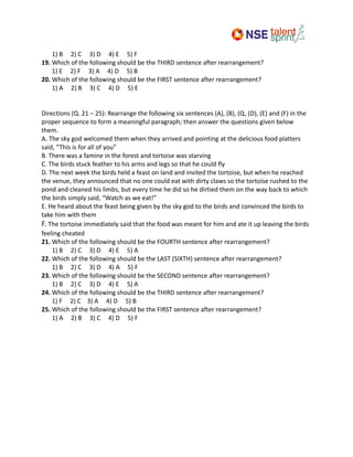 Verbal Aptitude Notes - Internal secoond | PDF