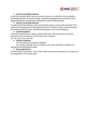 Verbal Aptitude Notes - Internal secoond | PDF