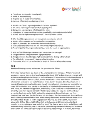Verbal Aptitude Notes - Internal secoond | PDF