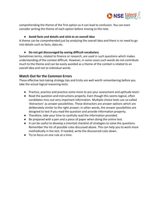 Verbal Aptitude Notes - Internal secoond | PDF