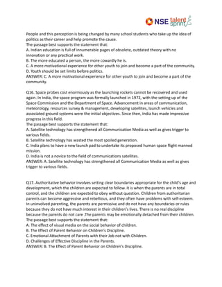 Verbal Aptitude Notes - Internal secoond | PDF