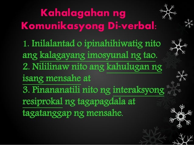 Kahalagahan Ng Di Berbal Na Komunikasyon Verbal at di verbal na komunikasyon