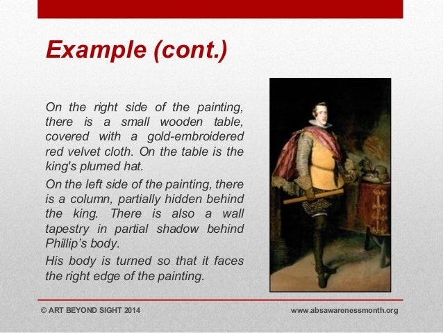 verbal description training slideshow