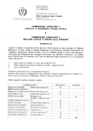 Verbale n. 14 comm cong 6+8 3 dicembre 2013