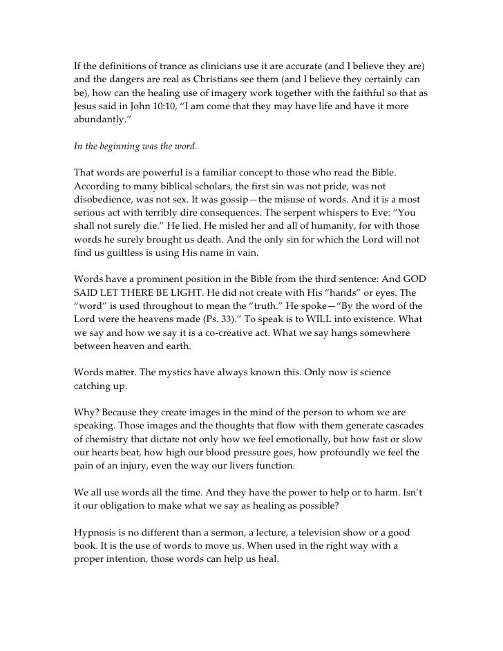 Verbal First Aid And Christianity