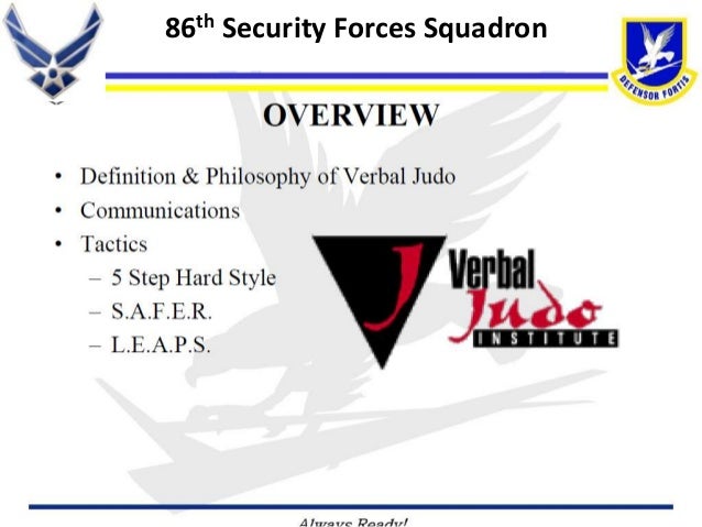 verbal judo powerpoint