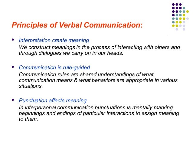 Verbal Non Verbal Communication