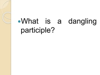 Verbals: Infinitives, Participles, Gerunds | PPTX