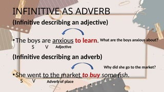 Verbal Infinitive KINDS OF VERBALS-INFINITIVE (TO+BASEFORM OF THE VERB).pptx