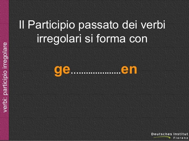 Partizip ii kennenlernen