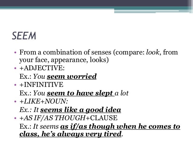 Verbes Of The Senses