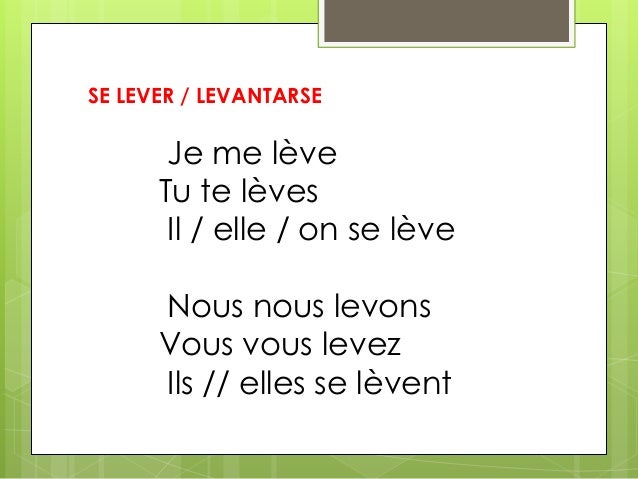 Verbes pronominaux