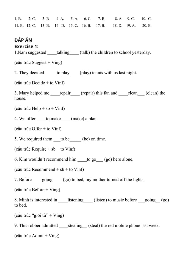 Verb form li thuyet bai tap dap an doc