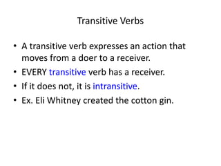 Verb grammar | PPTX