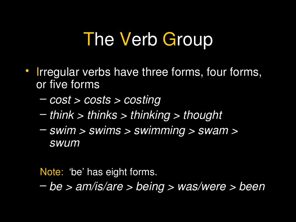 The Verb Group
